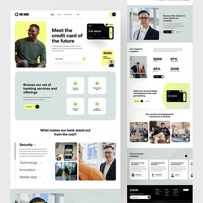 Website Designed for Bank branding design graphic design illustration ui webdesign