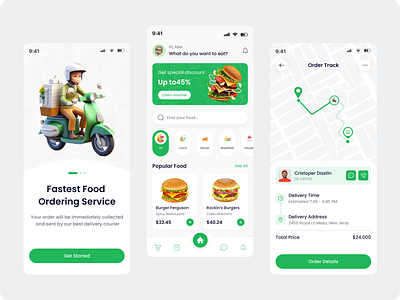 Food Delivery Mobile Apps clean delivery delivery app food food apps food delivery food delivery app food order minimal design mobile app mobileapp design pizza product design recipe app restaurant restaurant app tracking app ui design uiux design uxui