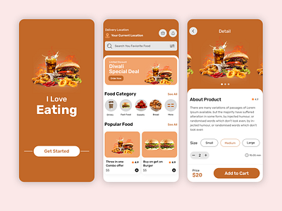 Food Delivery Mobile App design graphic design mobile app photoshop