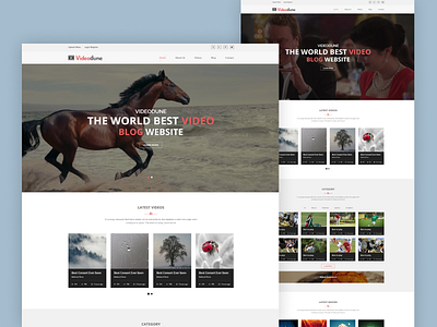 Video Blog HTML Template - Videodune vlogs