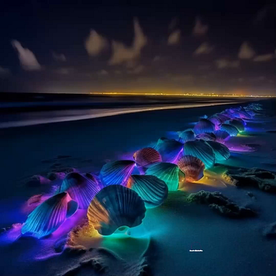 Neon Seashells 3d aiart animation branding design digitalart generativeart graphic design illustration logo metaverse motion graphics nft nftart nftcommunity nftmarketplace nftsales opensea ui vector