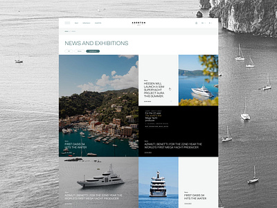 AbertonYacts Website & UX/UI animation art corporate design figma interface photoshop principle sea ui ui design userinterface ux ux design ux ui uxui visual web webdesign yacht