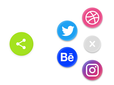 DailyUI Challenge Day 10/100 (Social Share Button/Icon) branding dailyui dailyuichallenge dailyuiday10 day10 design illustration logo social share button social share icon ui uichallengeday10 vector