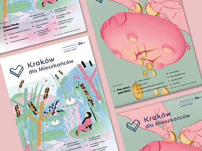 Kraków for Citiziens magazin design branding cover design illustration logo logo desig magazine print typography