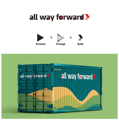 All Way Forward Logo Presentation branding branding agency design graphic graphic design graphicdesign illustrator logo