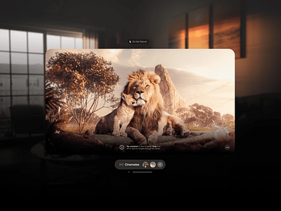 Home Theater - Apple Vision Pro Concept apple apple vision pro appletv plus ar augmented reality design freelancer metaverse netflix product design spatial design spatial ux streaming ui ux ux design videoplayer virtual reality visionos vr
