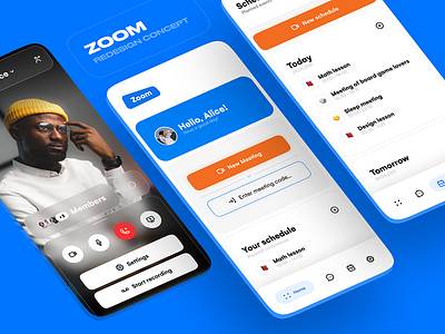 ZOOM — App Redesign Concept app concept design ui ux web