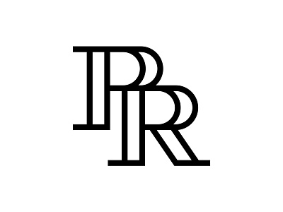 PR Lettermark brand identity branding design lettering lettermark logo mark minimalist monogram type typography