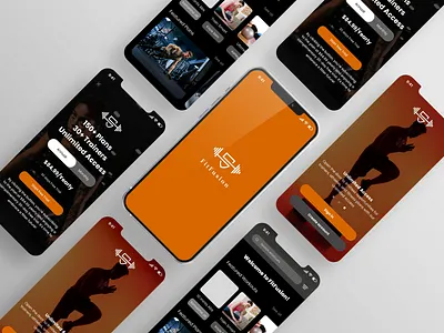 FitFusion - Elevate your Fitness app design fitness graphic design gym product design ui ux