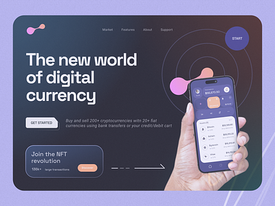 Crypto service - Web Design blockchain crypto crypto currency web web design website website design