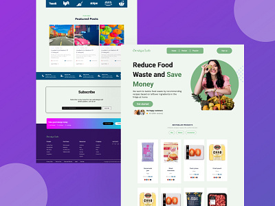 HOLDFOOD - Groceries Template best restaurant landing pages branding cool restaurant landing pages design food landing page food landing page template griter titanium grill how to be a good waiter illustration logo profile restaurant landing page ui