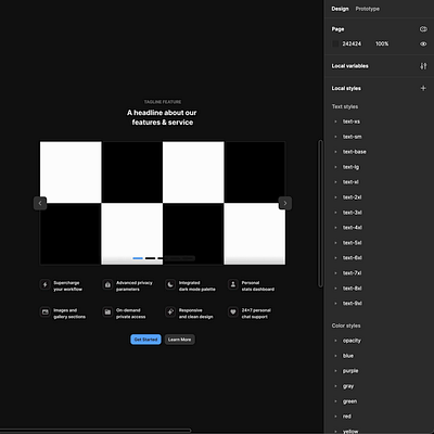 Website Builder Component in Figma components cta design design elements design system figma interface ui ui elements ui kit ux ux design variables