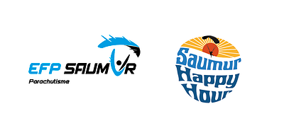 Illustrator - Logos for a skydive school & a skydive team branding graphic design illustration illustrator logo skydive sport team