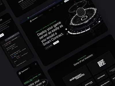 Spacetimedb II after effects animation black dark design desktop mobile motion motion design screens space spacetime ui ui8