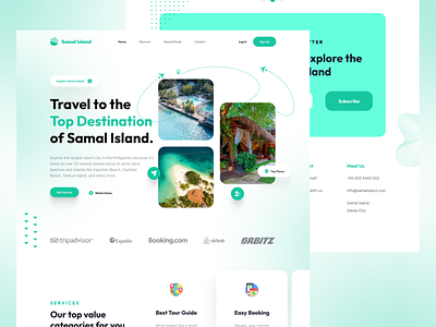 Figma Design for Samal Island (Web Design) branding design figma graphic design illustration ui ux web design