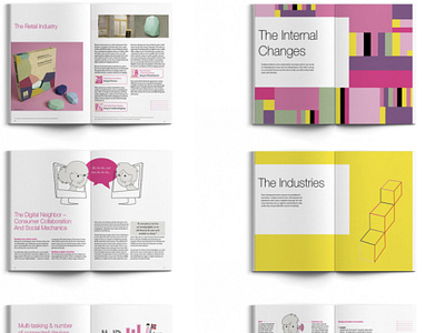 Quarterly editorial graphic design infographics