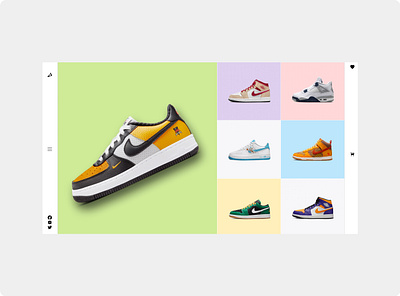 Frontend - ReactJS Prototype for a sneakers store colors css design e commerce frontend html javascript online shopping prototype reactjs shoes sneakers store ui ux