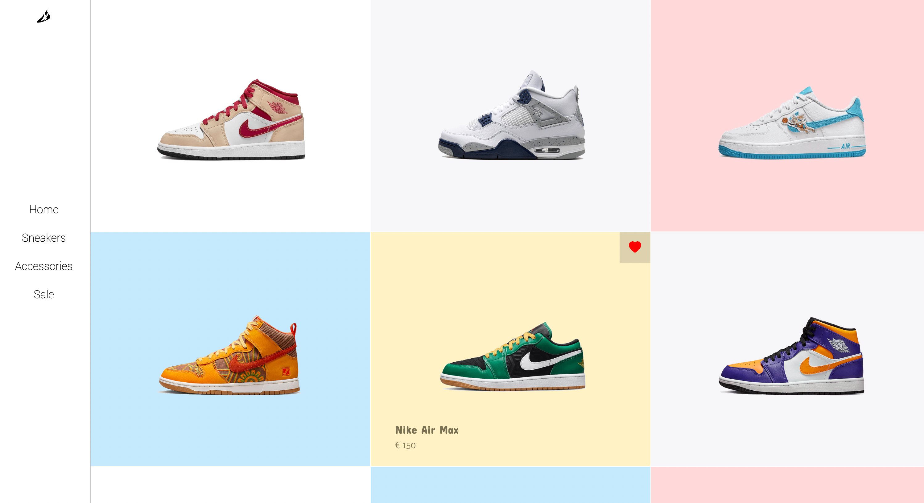 Frontend - ReactJS Prototype for a sneakers store by Benoit Husson on ...