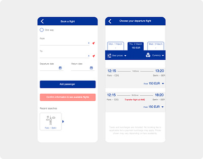 UX - Flying booking app with Axure prototype airline app app axure high fidelity prototype low fidelity prototype travel app ui user flow user interview user research user test ux