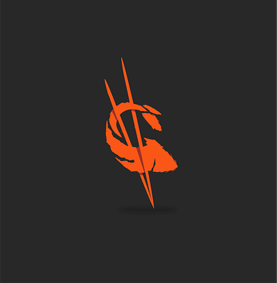 sushi fish bold branding brush custom logo vector