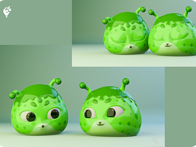 "Hora and Hika" - Double the Cuteness, Twice the Appeal! 3d 3d character illustration