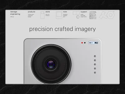 Landing page for teenage Engineering’s CM1