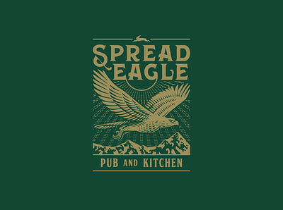 J.W.Lees "Spred Eagle" Pub Sign animal artwork beer bird brewery design drawing eagle illustration poster pub sign vintage