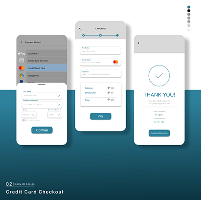 Credit Card Checkout branding graphic design ui