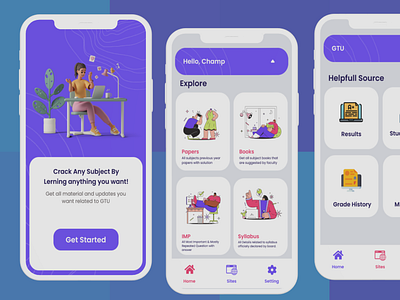 StudySphere : Empowering Education, Anytime, Anywhere. android flutter mobile student study app ui
