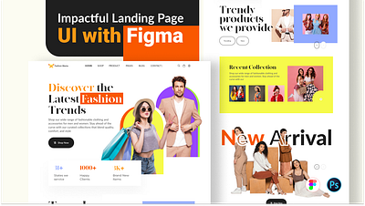 Fashion website Design branding design graphic design ui ux vector