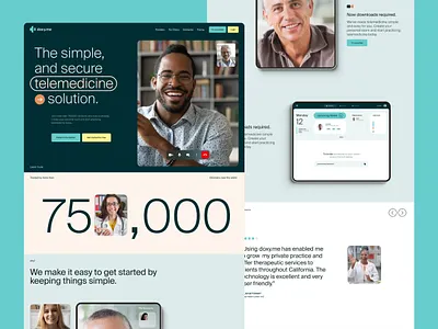 Healthcare / Telemedicine Homepage Design branding green heathcare telehealth telemedicine web design website zoom