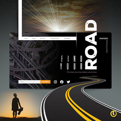 Find your road design graphic design message web design