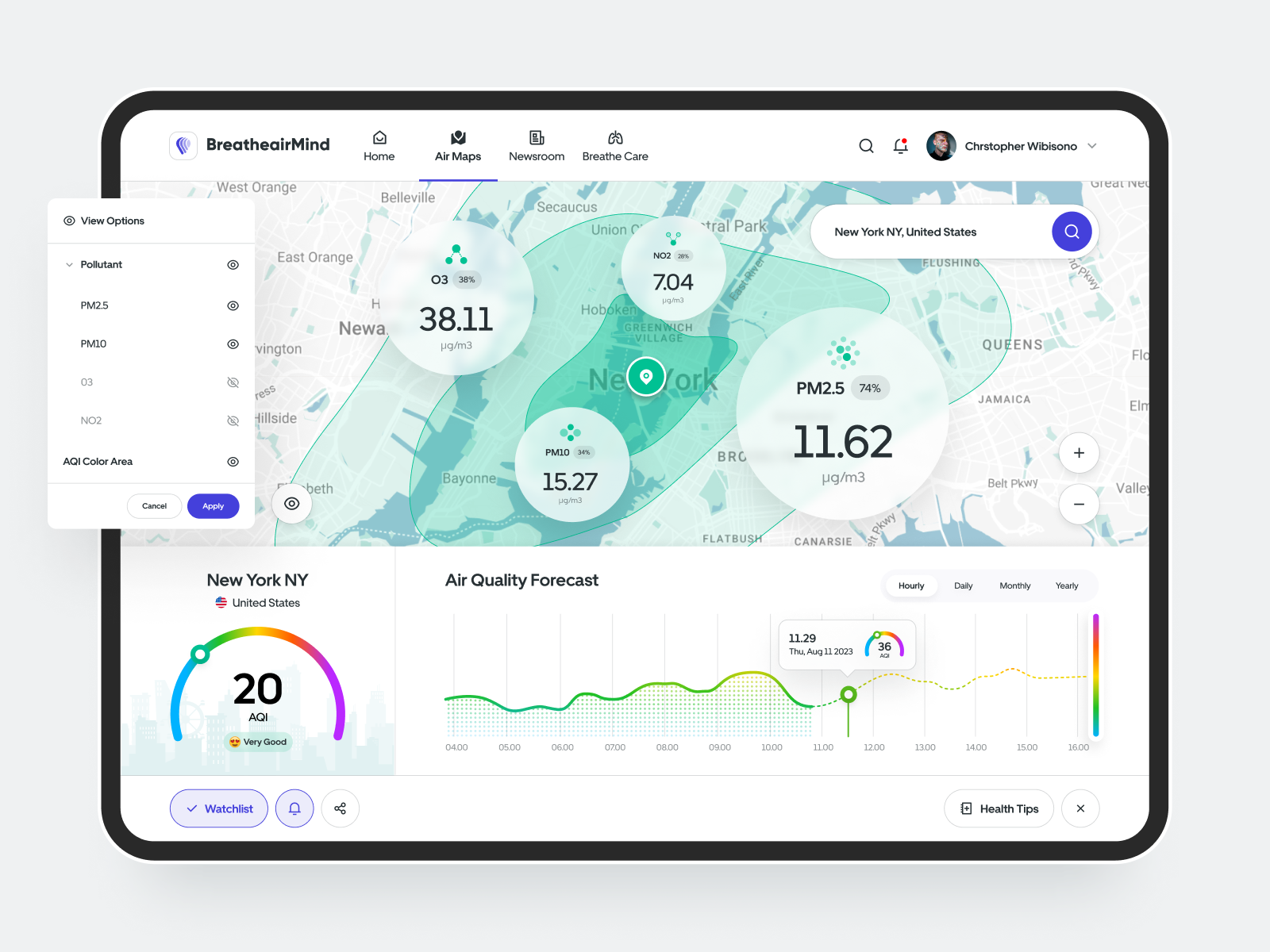 Breatheairmind - Air Quality Monitor - Air Maps By Rizal Ramadhan ☣ On 