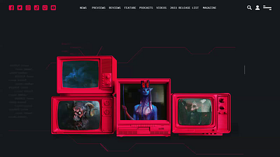 Main page of the news portal "GAMEINFORMER" blog gesign main page news site uxui design web design