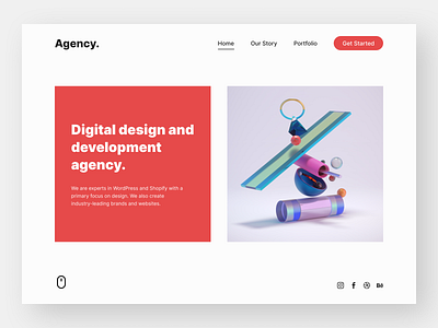 Creative Agency agency app branding clean concept concept design creative agency design figma interface service simple ui ui design ux web web design website