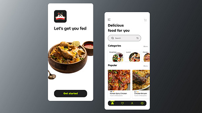Food App Ui app design ui ux