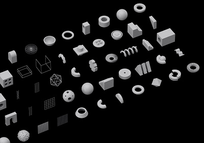 85 Geometric 3D Models Set #2 app branding design graphic design illustration logo typography ui ux vector