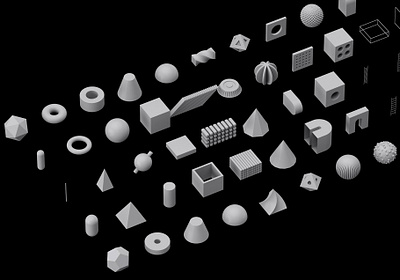 85 Geometric 3D Models Set #3 app branding design graphic design illustration logo typography ui ux vector