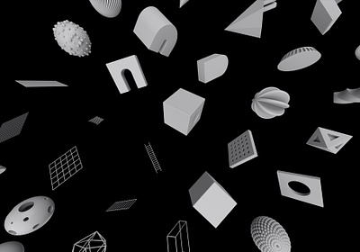 85 Geometric 3D Models Set #5 app branding design graphic design illustration logo typography ui ux vector
