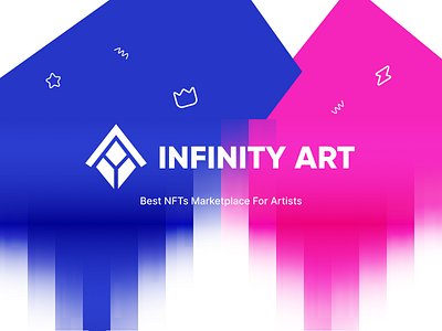 Infinity Art app branding design graphic design logo logo design nft ui ui ux uiux ux visual design web web design