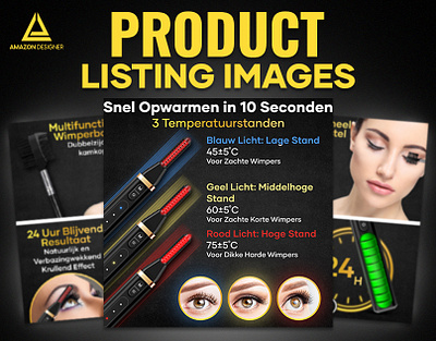 Listing Images || Hair Curler a content adobe illustrator adobe photoshop amazon amazon a content amazon ebc amazon listing amazon listing images ebc graphic design listing design listing images