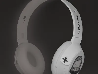 Static version of the headphones 3d 3dmodel blender blender3d design graphic design