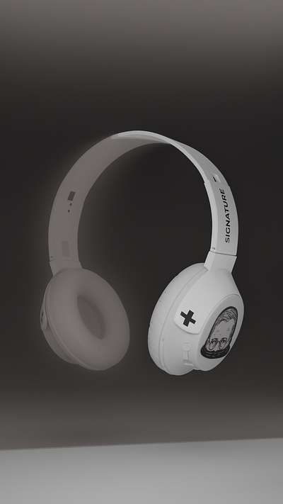 Static version of the headphones 3d 3dmodel blender blender3d design graphic design