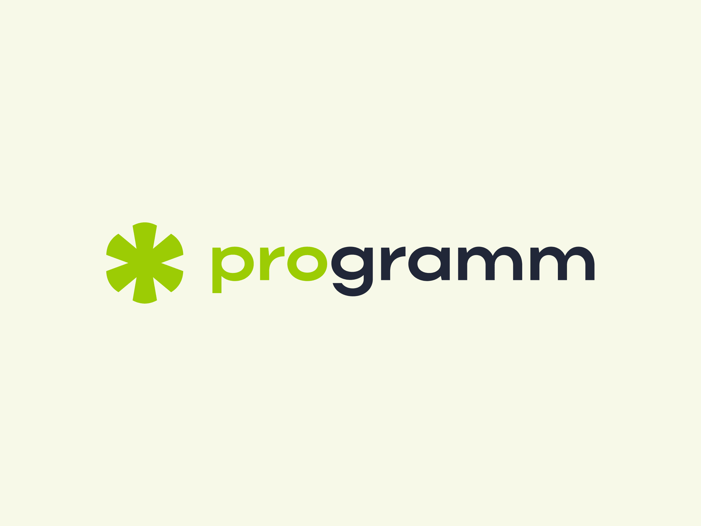 Logo for brand programm adobe art branding design designer fonts food graphic design green health identity illustration logo logotype minimalistic modern programm star trend ui
