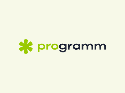 Logo for brand programm adobe art branding design designer fonts food graphic design green health identity illustration logo logotype minimalistic modern programm star trend ui