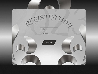 Registration goth concept 3d branding design goth graphic design typography ui ux web