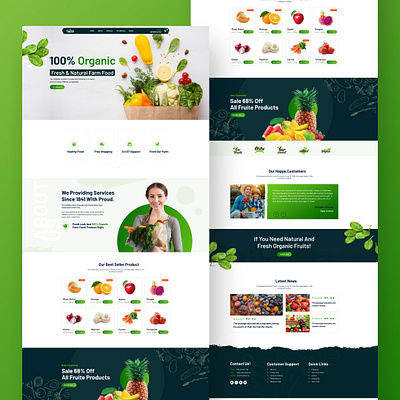 Organic Farm Store Design-UIDesignz dashboard graphic design mobile app design ui ux