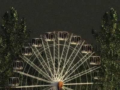 Ferris wheel 3d blender blender3d design graphic design