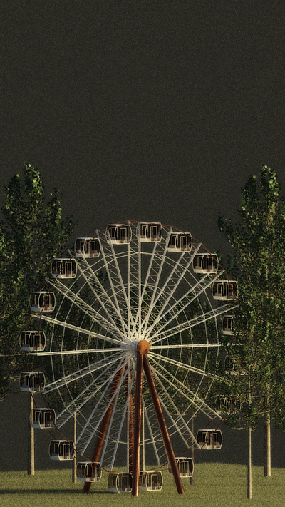 Ferris wheel 3d blender blender3d design graphic design