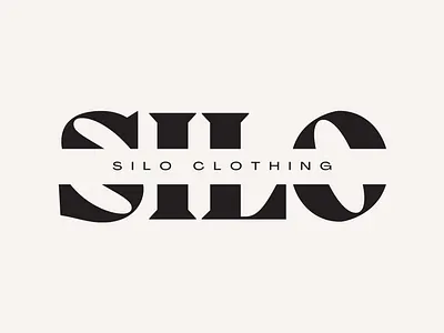 Logo for SILO Clothing branding design graphic design illustration logo minimal typography vector